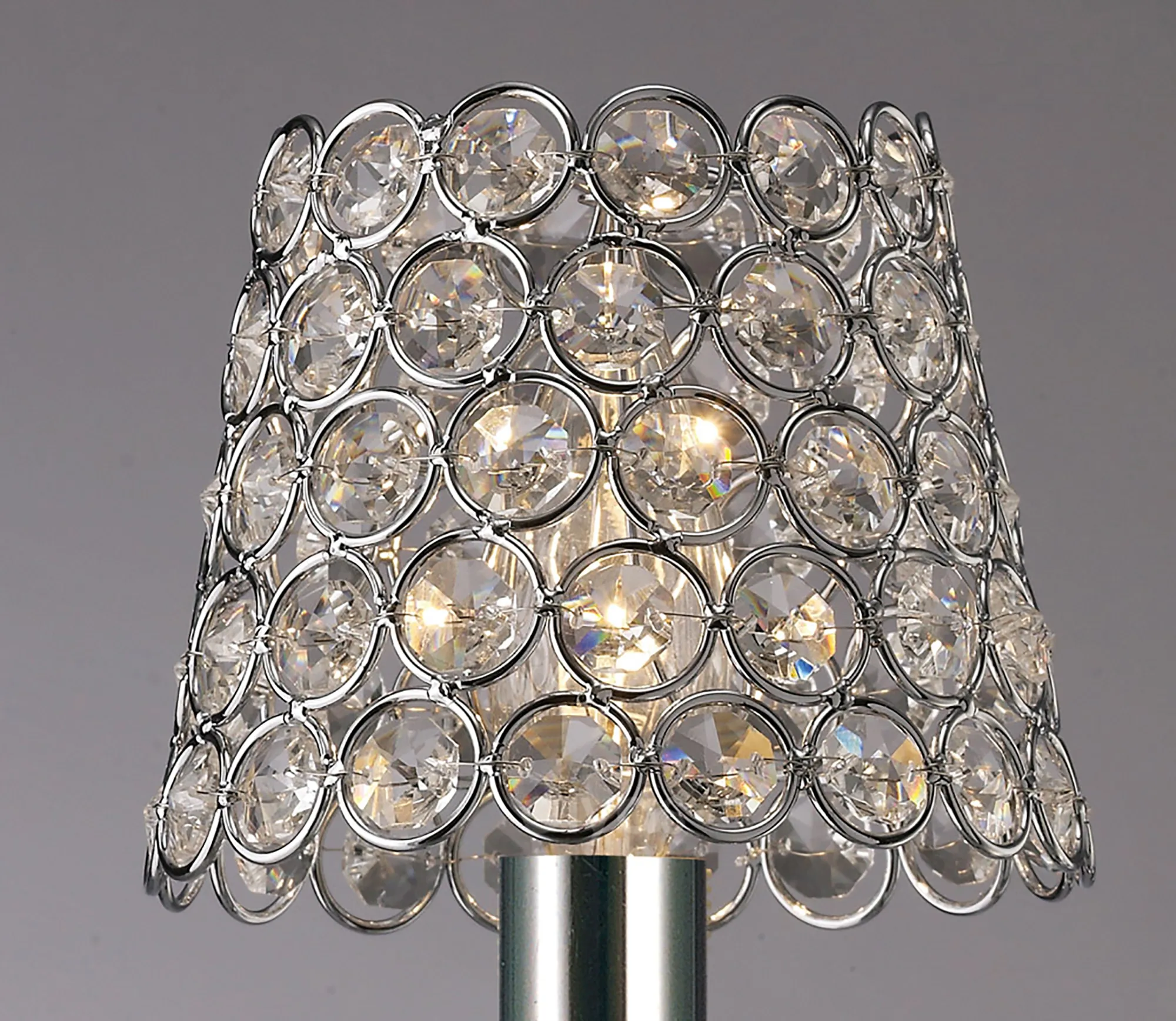 ILS10701  Crystal Ring Clip-On Shade Polished Chrome